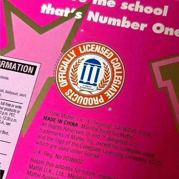 Arizona Wildcats Barbie Cheerleader Vintage 1996 Tucson AZ - Picture 4 of 12